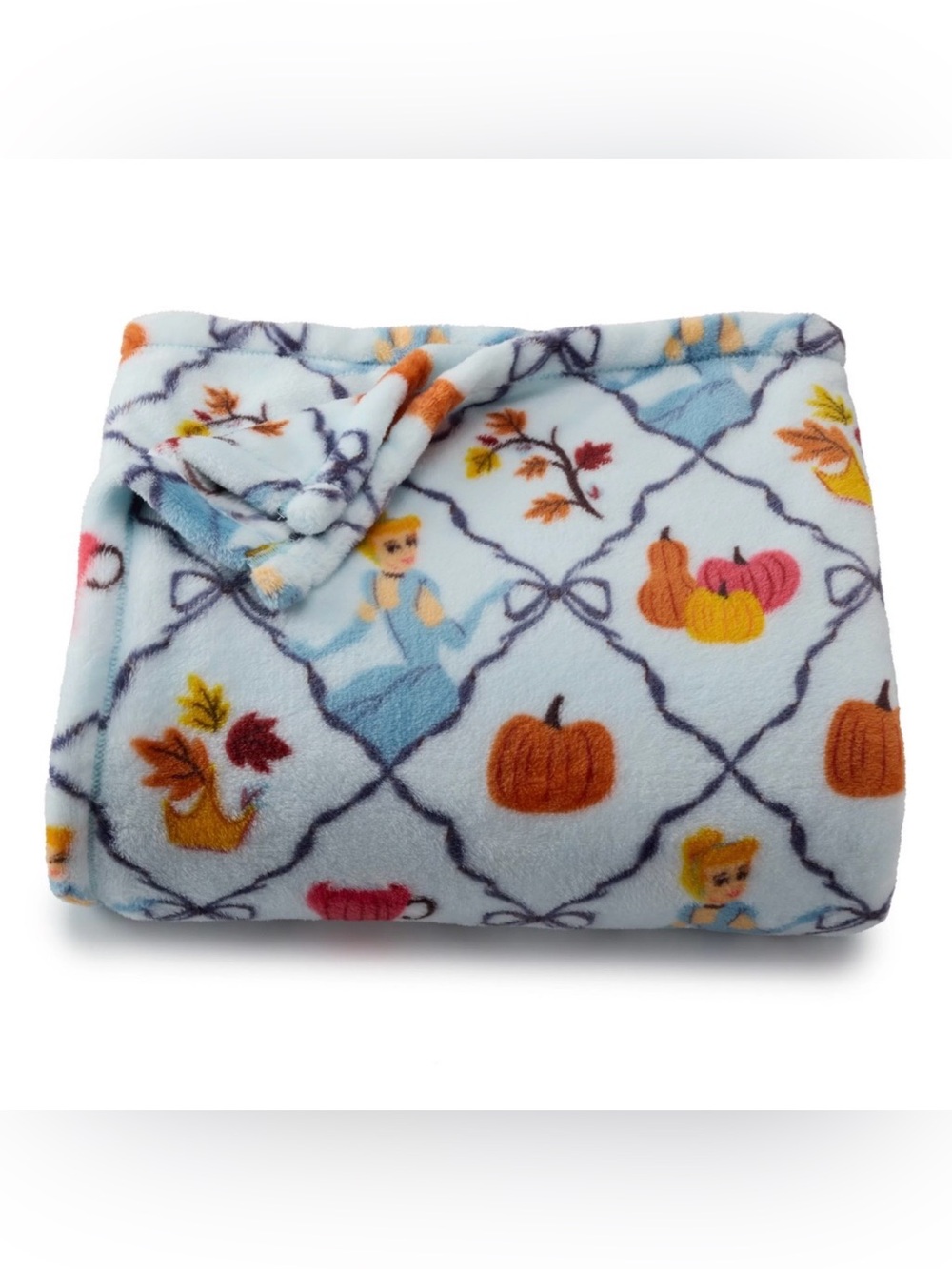 NEW Disney Cinderella Fall Autumn Throw Blanket 5’x6’ The Big One 2025 Design
